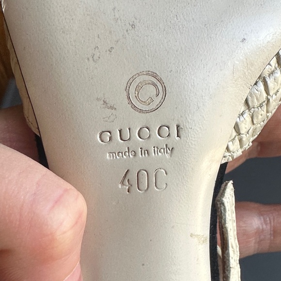 Gucci vintage Black and White Women\'s Heels. Italian size 40. Tom Ford Era. Sz 9 main image 0